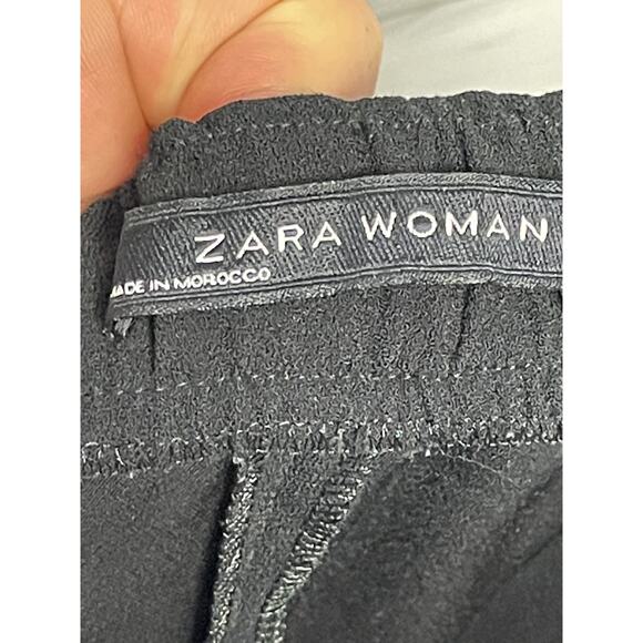 Zara Woman Pants Womens Small Pull On Elastic Waist Tapered Jogger Stripe SAM 83 - Picture 8 of 13